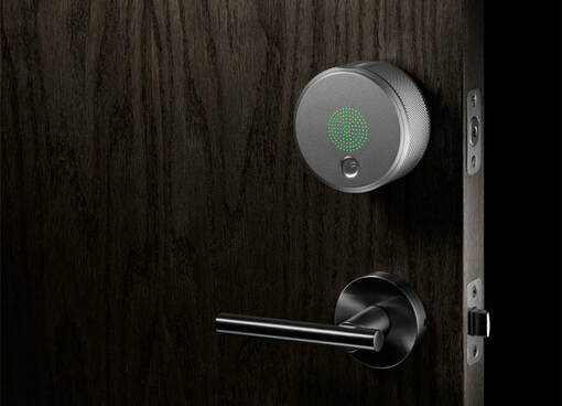 August Smart lock on door that Smart Home Brisbane can install