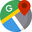 Google maps logo with link